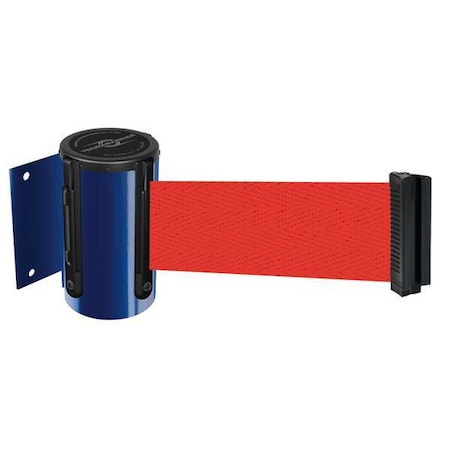 Tensabarrier Belt Barrier, Blue, Belt Color Red 896-STD-23-MAX-NO-R5X-C