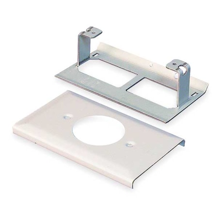 Legrand Raceway Single Receptacle Cover, 3000 Series, 1, 2 Channel, 2 3/4 in W, 1 1/2 in H, 4 1/2 in L G3033JE