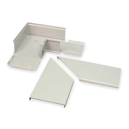 Legrand 90 Deg Flat Elbow Raceway, 3000 Series, 1 Channel, 2-3/4 in W, 1.47 in H, 6 in L, Gray G3011E