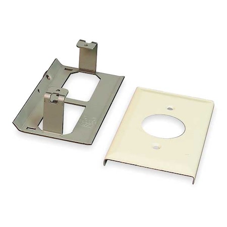 LEGRAND Single Receptacle Cover, Ivory V3027AE