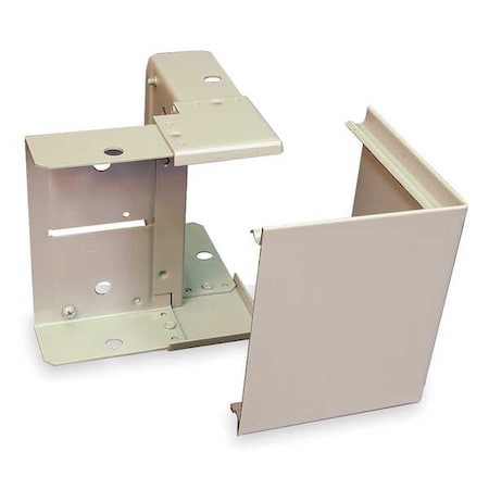 Legrand External Elbow Raceway, 4000 Series, 4-3/4 in W, 1-1/2 in H, 5 in L, Gray G4018