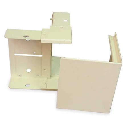Legrand External Elbow Raceway, 4000 Series, 1 Channel, 4-3/4 in W, 1-1/2 in H, 5 in L, Ivory V4018
