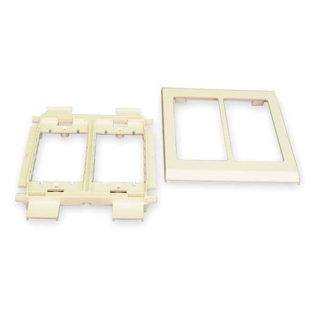 Legrand Device Bracket, 4-3/4 in W, 0.43 in H, 6 in L, Ivory V4050