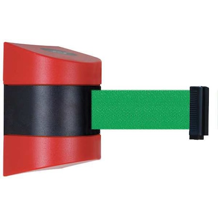 Tensabarrier Belt Barrier, Red, Belt Color Green 897-24-S-21-NO-G6X-C