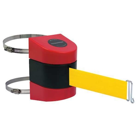 Tensabarrier Belt Barrier, Red, Belt Color Yellow 897-24-C-21-NO-Y5X-A