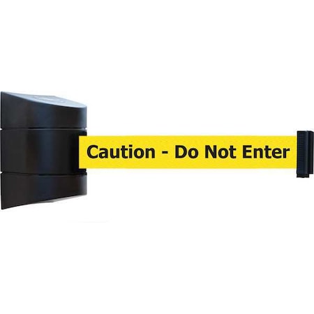 Tensabarrier Belt Barrier, Black, Belt Color Yellow 897-24-S-33-NO-YAX-C