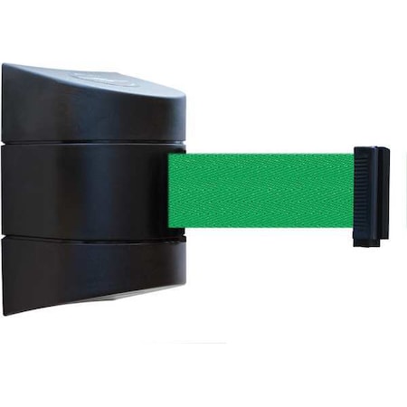 Tensabarrier Belt Barrier, Black, Belt Color Green 897-24-S-33-NO-G6X-C