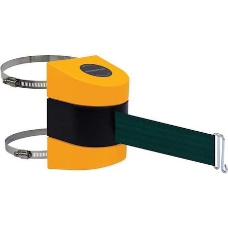 Tensabarrier Belt Barrier, Yellow, Belt Color Green 897-24-C-35-NO-G6X-A