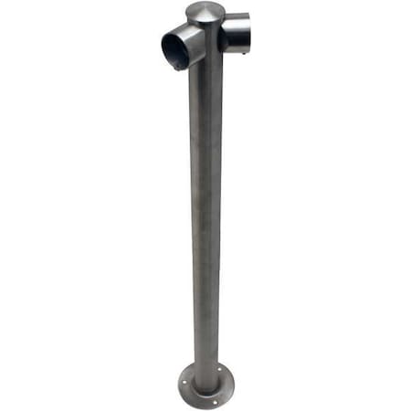 Tensabarrier Adapta-Rail, Angle Post, Satin Stainless ADAPTARAIL-1L-5-36-ANG-3S