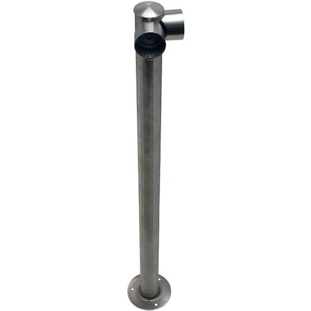 Tensabarrier Adapta-Rail, Corner Post, Satin Stainless ADAPTARAIL-1L-5-36-COR-3S