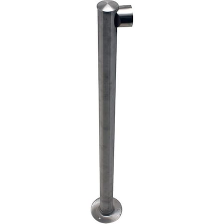 Tensabarrier Adapta-Rail, End Post, Satin Stainless ADAPTARAIL-1L-5-36-END-3S