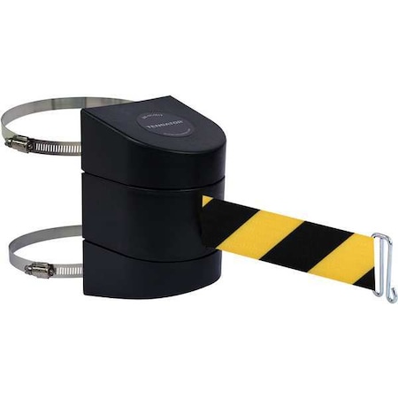 Tensabarrier Belt Barrier, Black, Belt Yellow/Black 897-30-C-33-NO-D4X-A