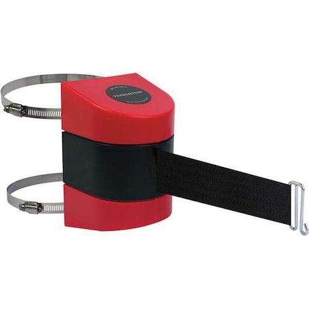 Tensabarrier Belt Barrier, Red, Belt Color Black 897-30-C-21-NO-B9X-A