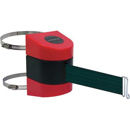 Tensabarrier Belt Barrier, Red, Belt Color Green 897-30-C-21-NO-G6X-A