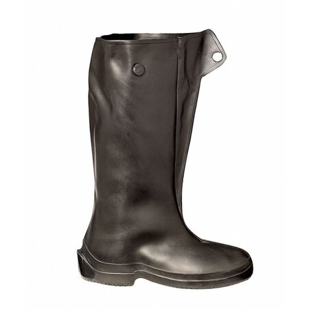 Tingley Overboot, Men, S, Button Tab, Blk, Rubber, PR 1500