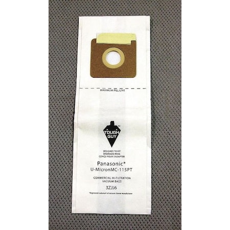 Tough Guy Vacuum Bag, 2-ply, Paper Bag, 3 PK 3ZJJ6