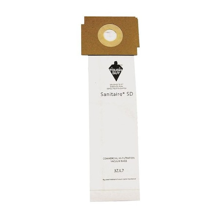 Tough Guy Vacuum Bag, 2-ply, Paper Bag, 5 PK 3ZJL7