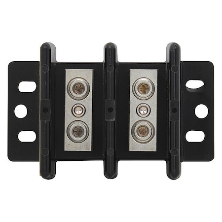 Eaton Bussmann Power Distribution Block, Open, 2 Pole, 175 A Copper, 600 V AC/DC 16000-2