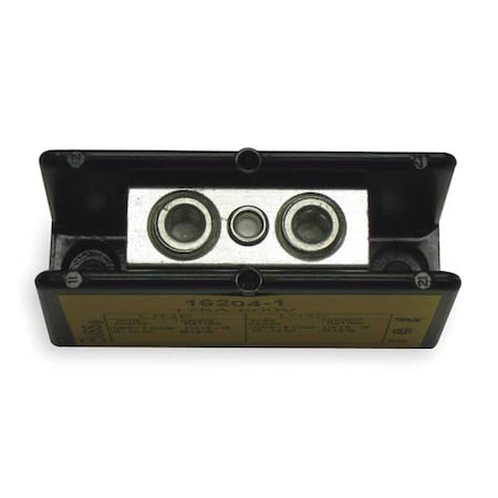 Eaton Bussmann Power Distribution Block, Open, 1 Pole, 175 A Copper, 600 V AC/DC 16204-1