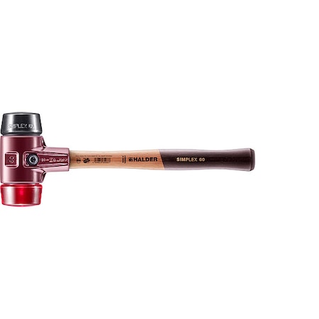 Halder Simplex Soft Face Hammer, 4-3/8 lb., 16" L 3026060