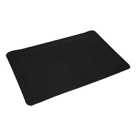 Wearwell Antifatigue Mat, 5 ft. L x 3 ft. W, 7/8" Thickness, Rubber, Weldsafe Ultrasoft, Black 447