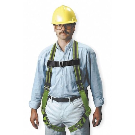 Miller Full Body Harness, 2XL, Polyester E650-4/XXLGN