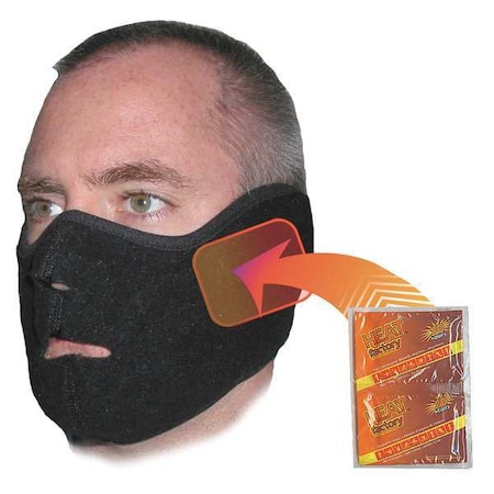 Heat Factory Face Mask, Black, Universal 1780-BK