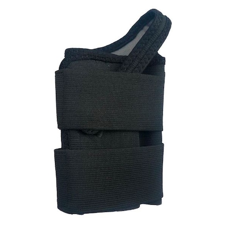 Condor Wrist Support, 50% Polyester / 35% Latex / 15% Nylon, Double Strap, Left, Black, Size XL 3ZM19