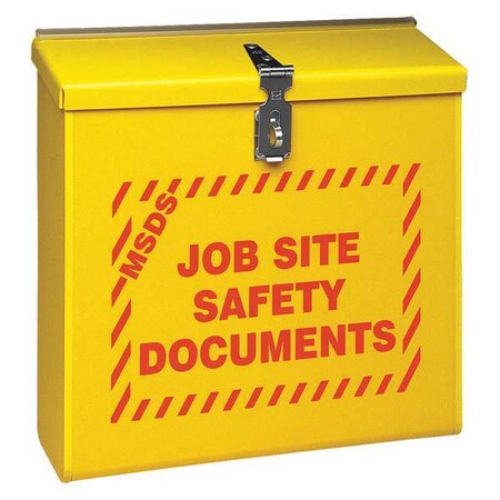 Brady MSDS Cabinet, 13-1/2 In. W, 4-3/4 In. D JS1