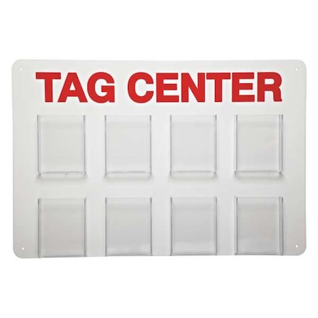 Brady Tag Center, Unfilled, 15-3/4 In. H TC8
