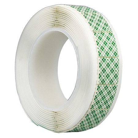 3M Double-Sided Foam Tape, 3/4 in W, 3/4 in L, 1/16 in, Polyethylene Foam, Double-Sided, 256 PK 4466W