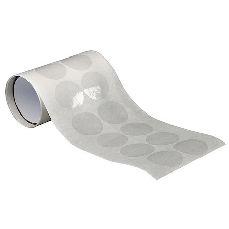 Tapecase Film Tape, 1 1/2 in W x 1 1/2 in L, 3 mil Thick, Transparent, Acrylic Adhesive, 500 PK 15C578