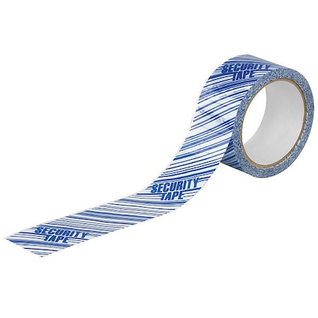 Tapecase Carton Tape, White/Blue, 2In x 55Yd 15C745