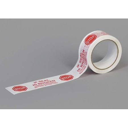 Tapecase Carton Sealing Tape, Red/White, 2In x 55Yd 15C751