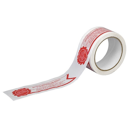 Tapecase Carton Sealing Tape, Red/White, 2In x 55Yd 15C760