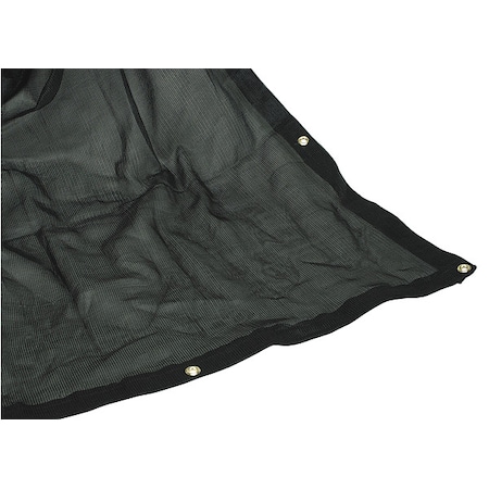 Zoro Select Standard Duty Tarp, 10 ft x 20 ft, 10 Mil, Black, Polyethylene, Mildew Resistant, Tear Resistant 3ZRV8