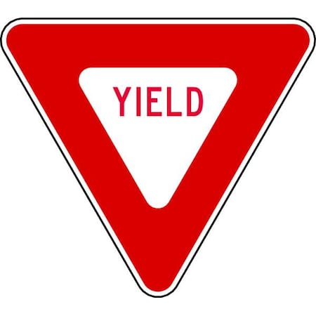 ZING Traffic Sign, 24 in H, 24 in W, Aluminum, Triangle, English, 2294 2294