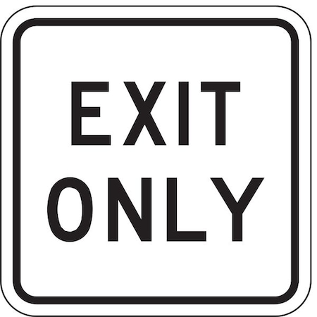 ZING Traffic Sign, 18 in H, 18 in W, Aluminum, Rectangle, English, 2302 2302