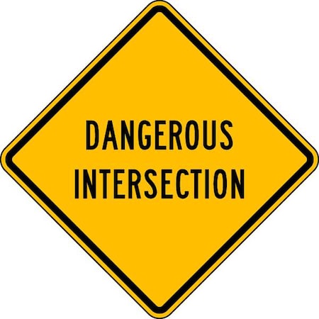 Brady Traffic Sign, 24 in H, 24 in W, Aluminum, Square, English, 113295 113295