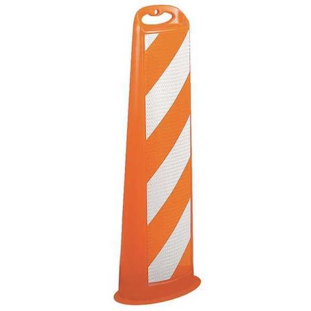 Zoro Select Vertical Panel Channelizer, High-Density Polyethylene (HDPE), Engineer, 39-1/2" Height, 15" Length 03-760-EG