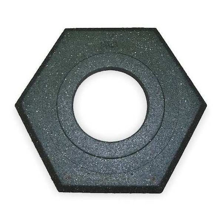 Zoro Select Trim Line Base, For Looper Top Channelizer Cones, 16 lb Weight, Recycled Rubber, 18 in Width, Black 03-752-16