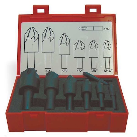 Keo 90 deg 6 Flute 7 piece Countersink Set CO 919-000-040