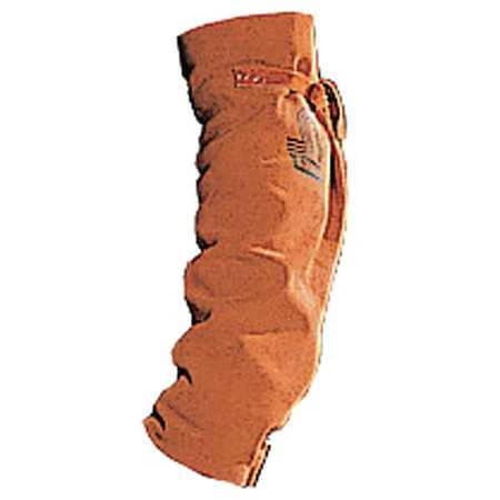 Steiner Flame-Resistant Sleeve, Leather, 18 in Length, Brown, Open Top, Snap Cuff Cuff 12180