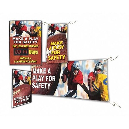 Accuform Safety Scoreboard, ENG, PK4 MSK418