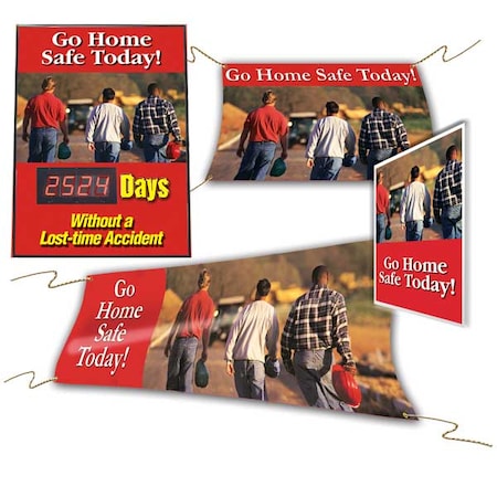 Accuform Safety Scoreboard Kit, PK4 MSK404