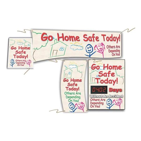 Accuform Safety Scoreboard Set, Vinyl, ENG MSK402