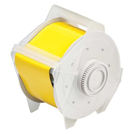 Brady Label Tape Cartridge, Yellow, Labels/Roll: Continuous 76689