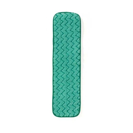 Rubbermaid Commercial 18 in L Dust Mop, Hook-and-Loop Connection, Pad End, Green, Microfiber, FGQ41200GR00 FGQ41200GR00