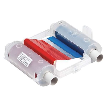 Brady Two-ColorPrinterRibbon, Blue/Red, 200ftL 76782