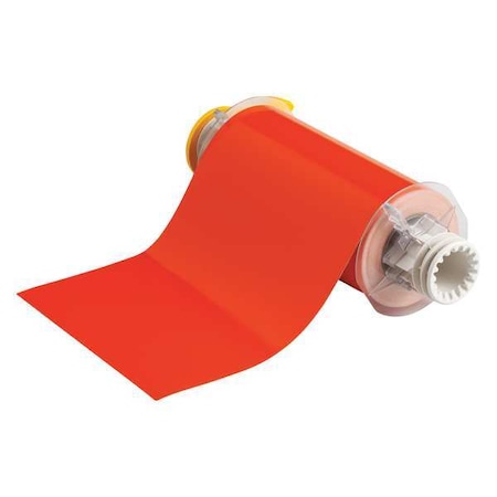Brady Label Tape Cartridge, Orange, Labels/Roll: Continuous 13653